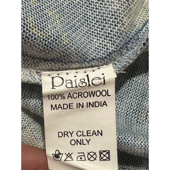 Paislei Sz 2X Long Sleeve Maxi Dress Geometric Aztek Mix Media Faux‎ Wrap Boho - Picture 4 of 11